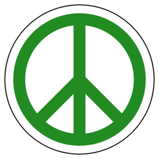 Peace Sign Sticker (Green)